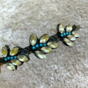 Anthropologie Jewel Metal Headband